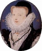 Nicholas Hilliard Hilliard wife Alice painting